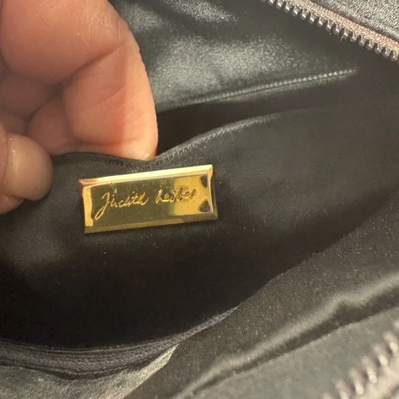 JUDITH LIEBER Satin Swirl Evening Bag